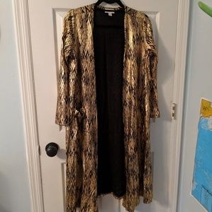 EUC Luxe Gold Sarah duster cardigan Medium